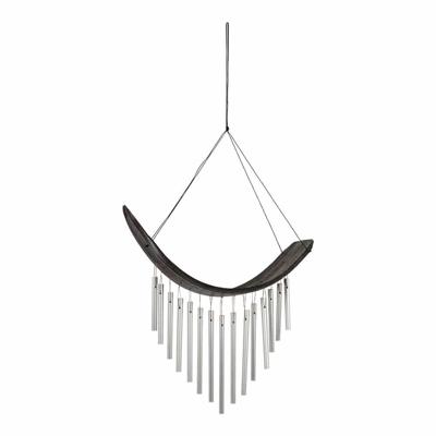 Bamboe Windgong Zwarte Boot (60 x 30 x 11 cm) Bamboe Windgong Zwarte Boot (60 x 30 x 11 cm)