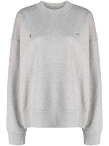 The Attico sweat en coton à logo appliqué - Gris