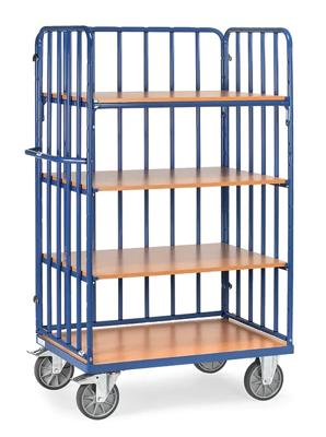 Fetra Hauptartikel 8313-1 Etagewagen Staal Poedercoating Laadvermogen (max.): 500 kg Stralend blauw (RAL 5007)