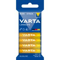 Varta LONGLIFE AAA Folie 8 AAA batterij (potlood) Alkaline 1200 mAh 1.5 V 8 stuk(s) - thumbnail