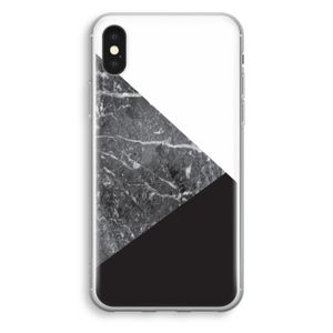 Combinatie marmer: iPhone XS Transparant Hoesje