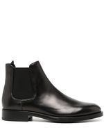 Giorgio Armani bottines en cuir verni - Noir