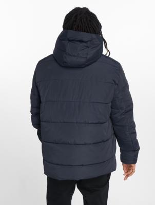 Urban Classics / Gewatteerde jassen Hooded in blauw Urban Classics / Gewatteerde jassen Hooded in blauw