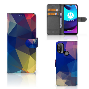 Motorola Moto E20 | E30 | E40 Book Case Polygon Dark