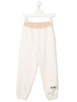 MSGM Kids pantalon en coton à logo imprimé - Tons neutres