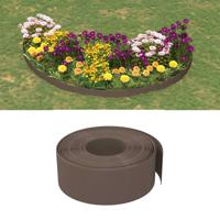 Tuinrand 10 m 20 cm polyetheen bruin - thumbnail