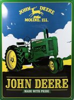 Nostalgic Art wandbord John Deere Made with Pride - thumbnail