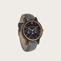 Houten Horloge Dark Sailor Grey