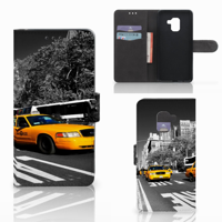 Samsung Galaxy A8 2018 Flip Cover New York Taxi