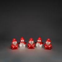 Konstsmide 6254-103 Acryl figuur Energielabel: G (A - G) Sneeuwpoppen Set van 5 stuks Warmwit LED Warm-wit - thumbnail