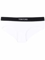 TOM FORD culotte à taille à logo - Blanc