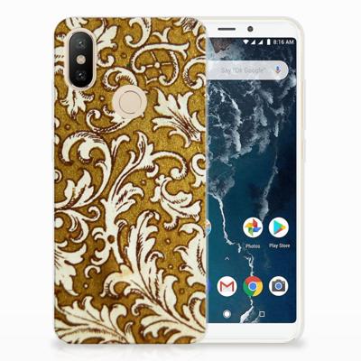 Siliconen Hoesje Xiaomi Mi A2 Barok Goud