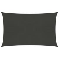 vidaXL Zonnezeil 160 g/m² 3x4 m HDPE antracietkleurig