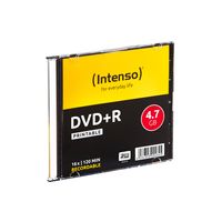 Intenso 4811652 DVD+R disc 4.7 GB 10 stuk(s) Slimcase Bedrukbaar - thumbnail