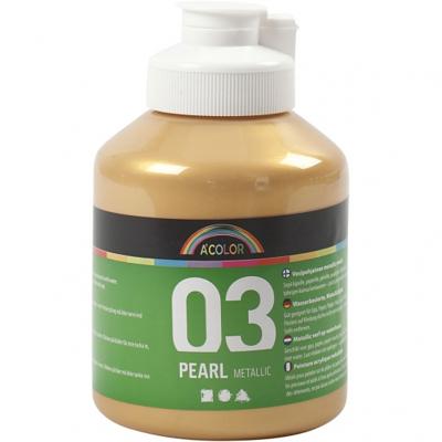 A Color acrylverf metallic 500ml goud A Color acrylverf metallic 500ml goud