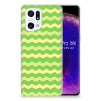 OPPO Find X5 Pro TPU bumper Waves Green