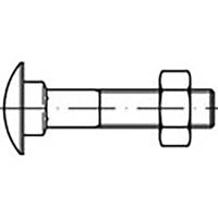 TOOLCRAFT TO-6855723 Platbolkopschroeven M16 190 mm DIN 603 Staal Verzinkt 25 stuk(s) - thumbnail