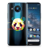 Nokia 8.3 Telefoonhoesje met Naam Panda Color