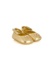 Dolce & Gabbana Kids ballerines à ornements en cristal