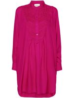 MARANT ÉTOILE robe-chemise Bilbao à broderies - Violet