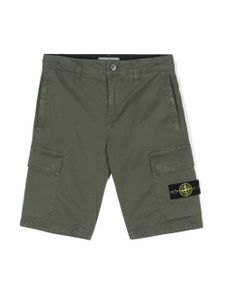 Stone Island Junior short cargo à motif Compass - Vert