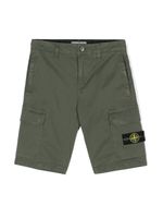 Stone Island Junior short cargo à motif Compass - Vert