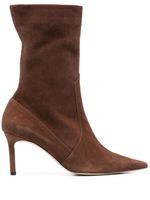 P.A.R.O.S.H. bottines Stivale 80 mm en daim - Marron - thumbnail