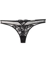 Fleur Du Mal string Foxy en dentelle - Noir