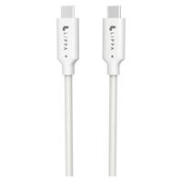 Lippa USB-C / USB-C kabel - 1m, 10Gbps, 100W - Wit - thumbnail