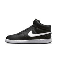 Nike Court Vision Mid NN Herensneakers, Zwart Wit Zwart, 43 EU