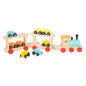 Small Foot Houten Trein Transporter met Auto&apos;s, 11dlg.