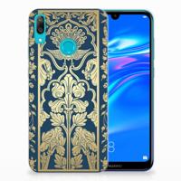Huawei Y7 2019 TPU Case Beige Flowers