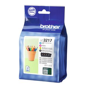 Brother LC-3217VAL inktcartridge 4 stuk(s) Origineel Zwart, Cyaan, Magenta, Geel