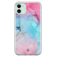 iPhone 11 siliconen hoesje - Marble colorbomb