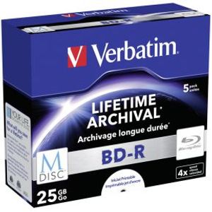 Verbatim BD-R Blu-Ray 25GB 4x 5st. Jewelcase MDISC