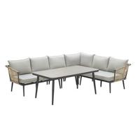 Garden Impressions Ralph lounge dining set 5-delig - natural rotan