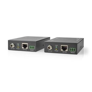 HDMI©-Extender | Over Cat6 | tot 60 m | 4K@60Hz | 18 Gbps | Metaal | Antraciet