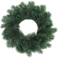 Kerst decoratie blauwgroene kerstkrans 35 cm   - - thumbnail