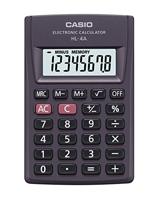 Casio HL-4A rekenmachine antraciet display (posten): 8 batterijen (B x H x D) 56 x 9 x 87 m, 1 stuk