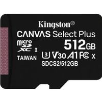 Kingston Technology Canvas Select Plus flashgeheugen 512 GB MicroSDXC Klasse 10 UHS-I - thumbnail