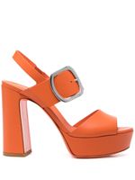 Santoni sandales 105 mm à talon épais - Orange