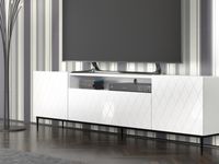 Tv-meubel DINA II 3 deuren 145 cm wit - thumbnail