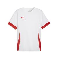 PUMA teamGOAL Matchday Voetbalshirt Kids Wit Rood