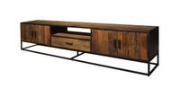 Livingfurn TV-meubel Dakota Riverwood en staal, 240cm - Hout - thumbnail