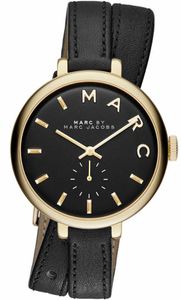 Horlogeband Marc by Marc Jacobs MBM8663 Leder Zwart 10mm