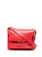 Marni sac à bandoulière Trunk en cuir - Rouge