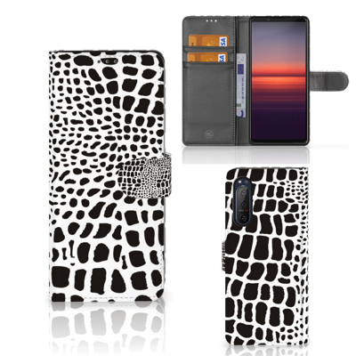 Sony Xperia 5II Telefoonhoesje met Pasjes Slangenprint