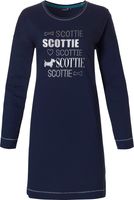 Blauw katoenen nachthemd Scottie