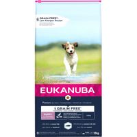 Eukanuba Puppy & Junior S/M graanvrij zeevis hondenvoer 2 x 12 kg - thumbnail