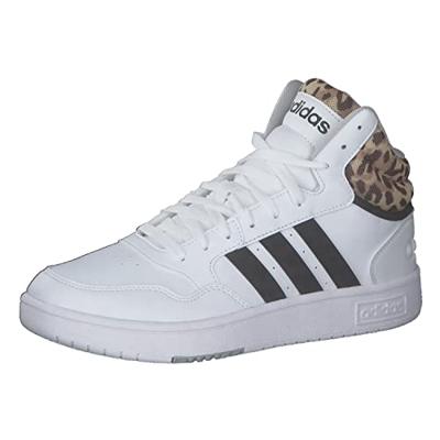 adidas dames Sneaker Hoops 3.0 Mid, Veelkleurig (Ftwbla Negbás Gridos) , 36 2/3 EU